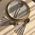قاشق چنگال  دسته سرامیک